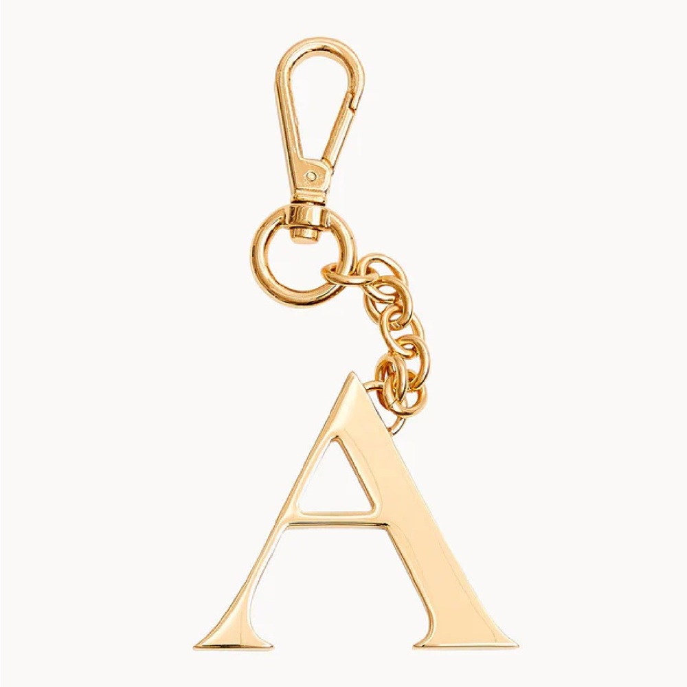 Dooney & Bourke Gold Initial Keychain